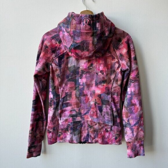 Lululemon Scuba Hoodie *Light Cotton Fleece Sun Dazed Multi Pink/Super Dark - 4 - Picture 11 of 11